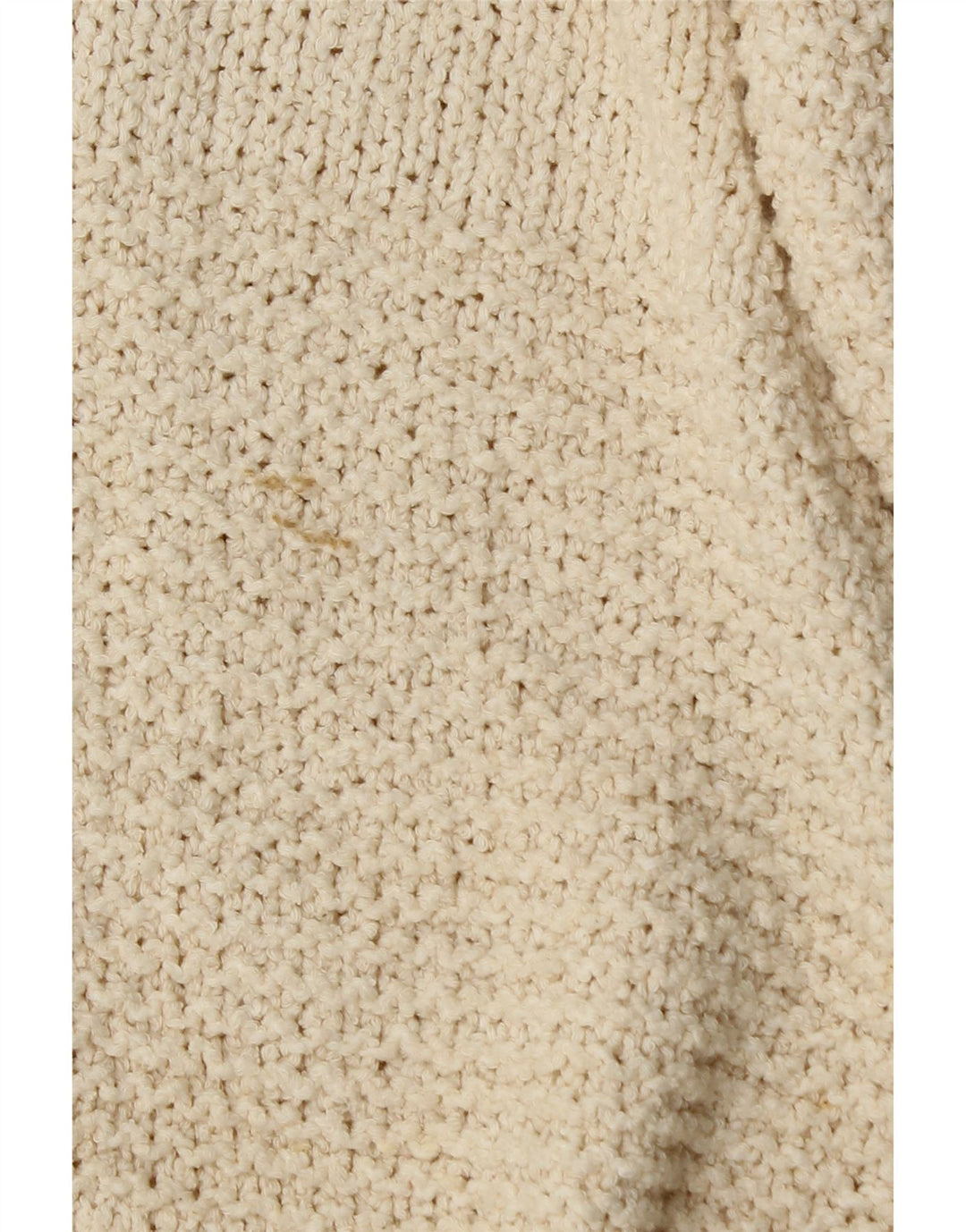 Maglione maglione oversize da donna con collo alto Topshop UK 8 piccolo bianco sporco