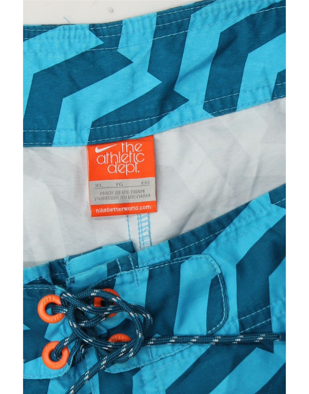 Pantaloncini da bagno da uomo ADIDAS XL blu poliestere geometrico