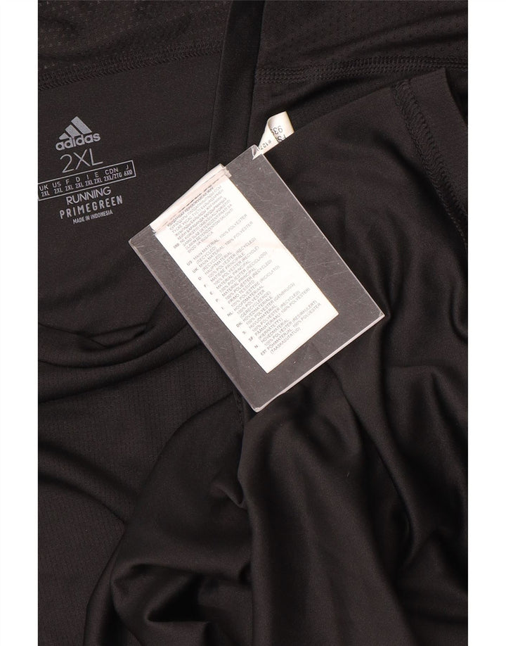 T-shirt ADIDAS da uomo Aeroready Top 2XL poliestere nero