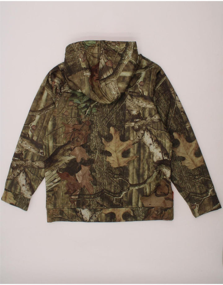 UNDER ARMOUR Boys Graphic Hoodie Jumper 11-12 Years Green Polyester Vintage Under Armour and Second-Hand Under Armour from Messina Hembry 