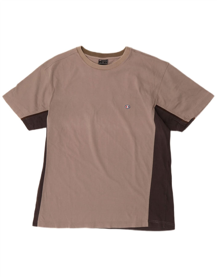 T-shirt da uomo Champion Top 2XL Colorblock grigio