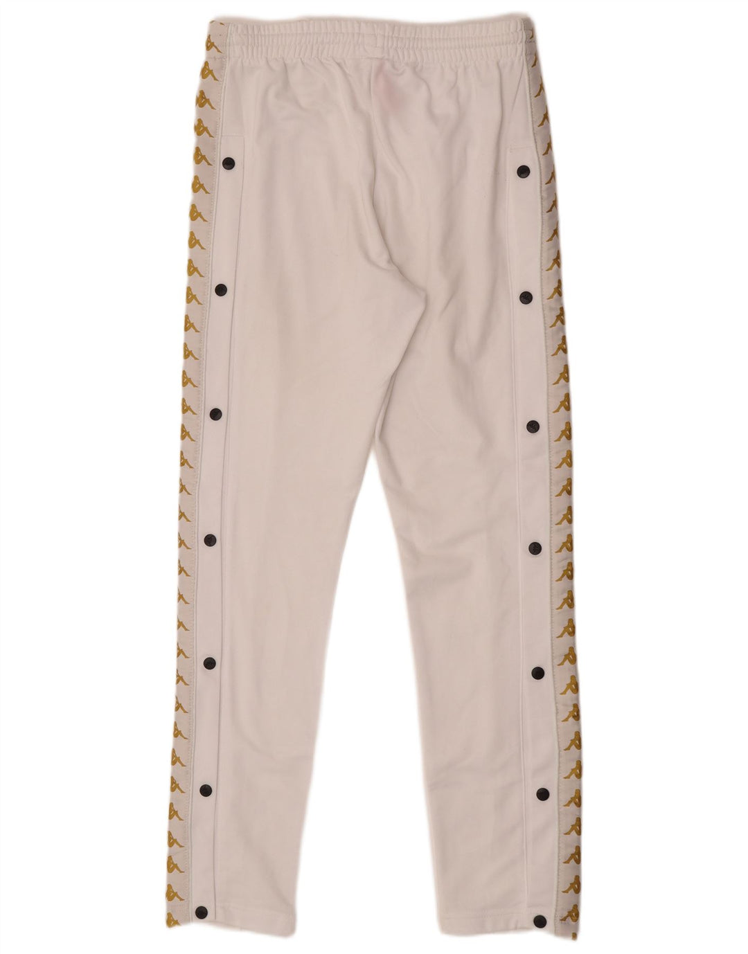 Pantaloni da tuta con grafica Kappa da uomo piccoli bianchi in poliestere