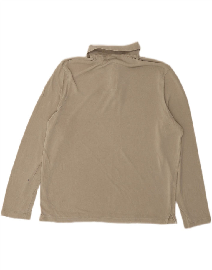 Polo a maniche lunghe da uomo Zara di colore grigio medio