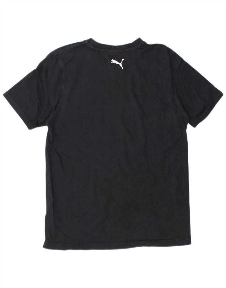 T-shirt grafica da uomo PUMA Top in cotone nero medio