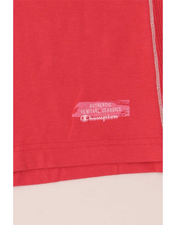 Canotta Champion da donna Heritage Classics UK 14 Large Red Colourblock