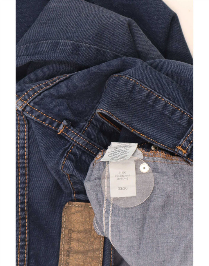 Jeans Bootcut da uomo Calvin Klein W33 L30 cotone blu navy