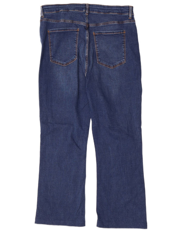Jeans svasati slim crop da donna Marks & Spencer UK 16 Large W32 L25 Blu