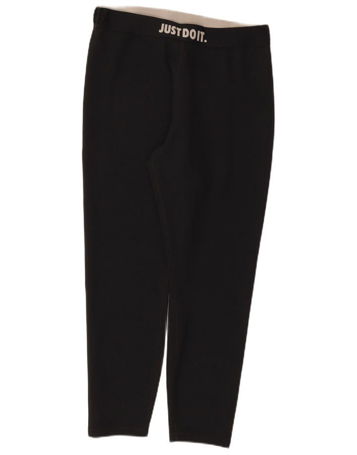 Leggings grafici da donna Nike UK 18 XL poliestere nero