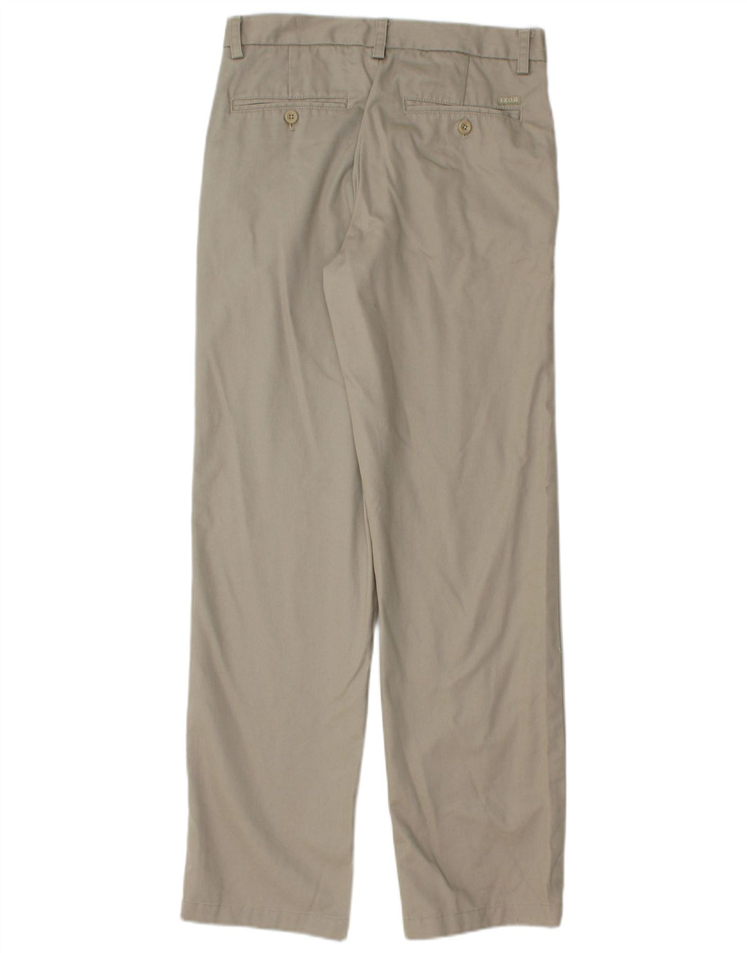 Pantaloni chino dritti da uomo IZOD W29 L32 in cotone beige