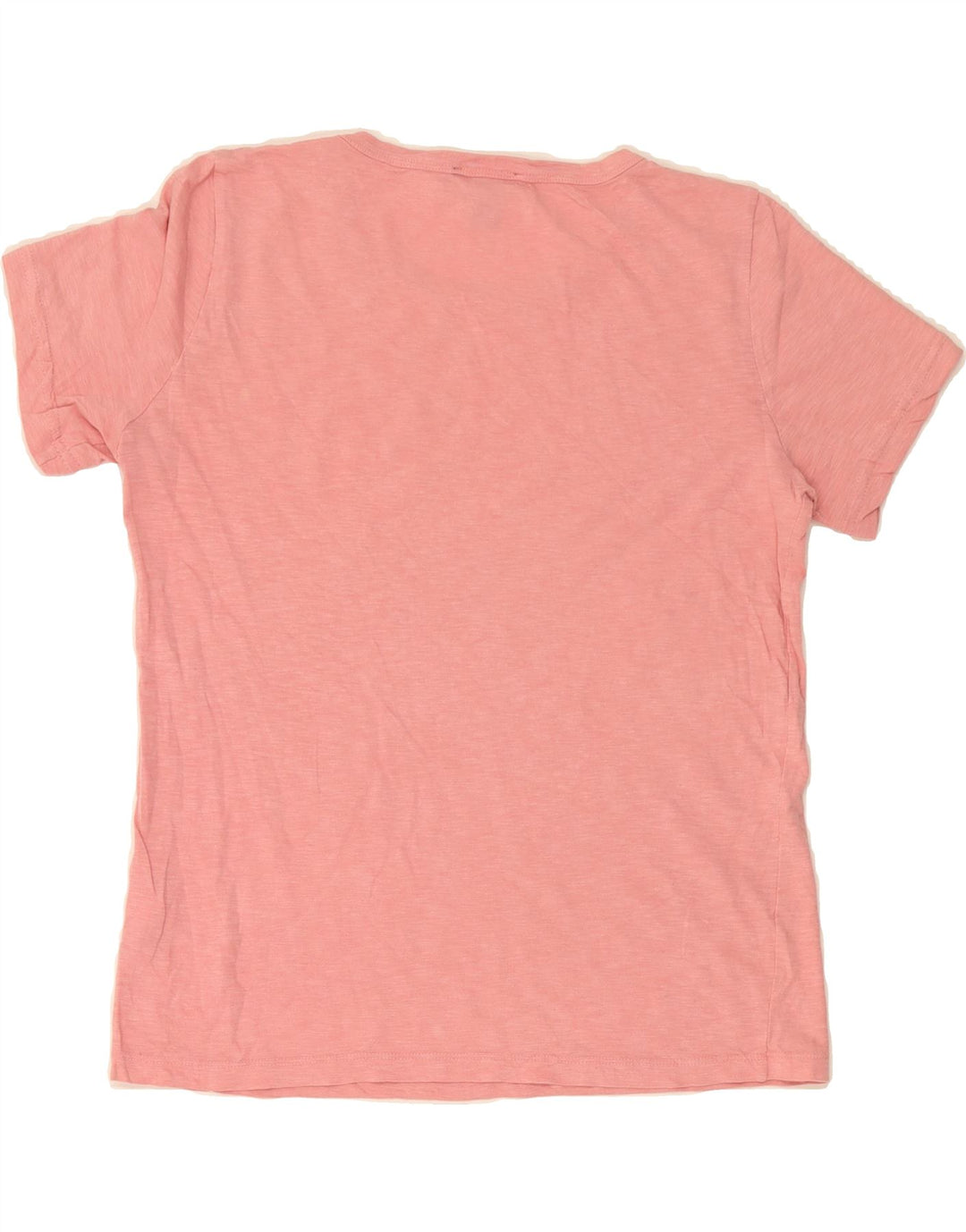 J. CREW Womens T-Shirt Top UK 12 Medium Pink Cotton Vintage J. Crew and Second-Hand J. Crew from Messina Hembry 
