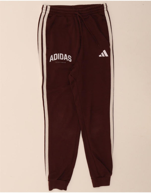 Pantaloni da tuta grafica da uomo Adidas Joggers piccoli in cotone bordeaux