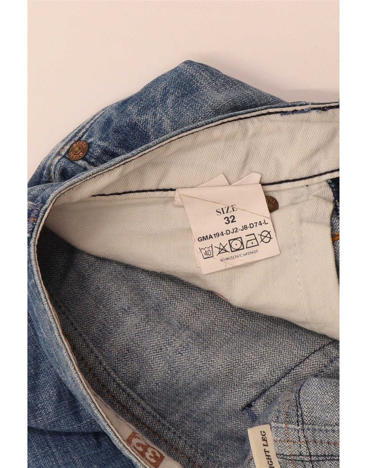 Jeans dritti da uomo Guess W32 L35 cotone blu