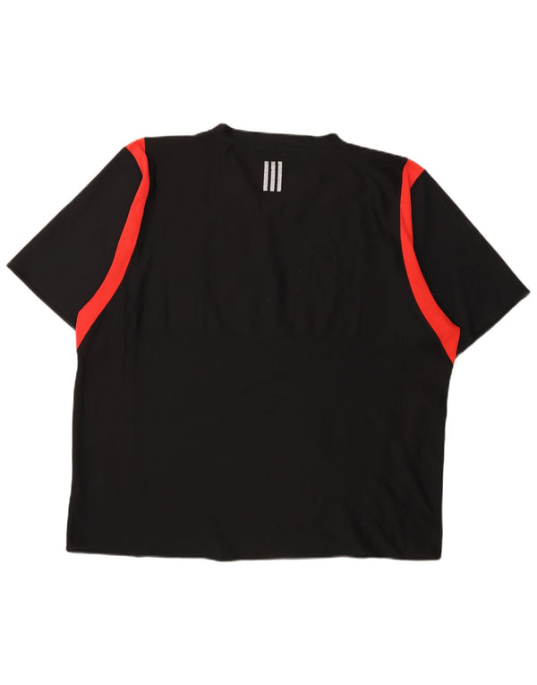 T-shirt ADIDAS da uomo Climacool 2XL Poliestere color block nero
