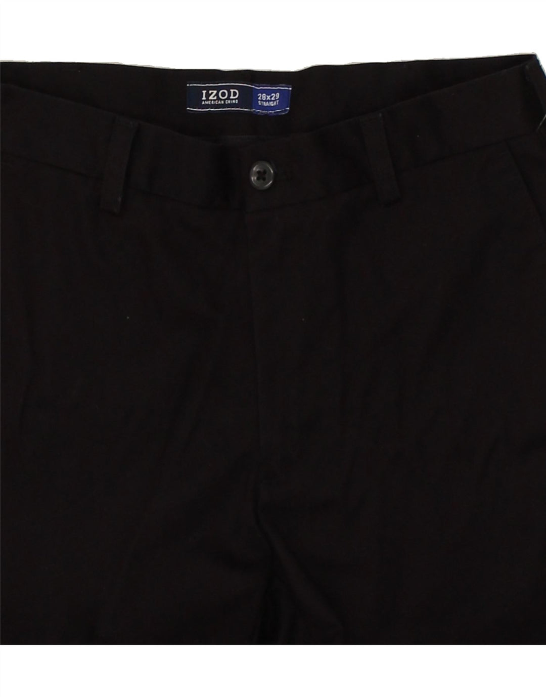 IZOD Mens Slim Chino Trousers W28 L29  Black Cotton | Vintage Izod | Thrift | Second-Hand Izod | Used Clothing | Messina Hembry 