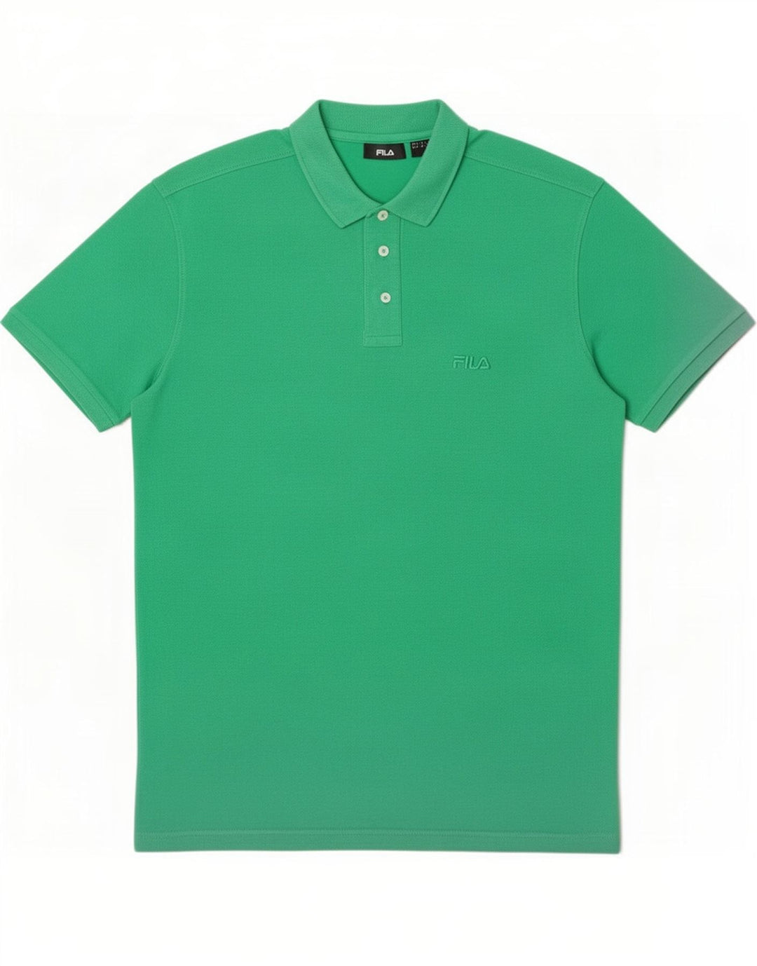 Polo da uomo Fila Large in cotone verde