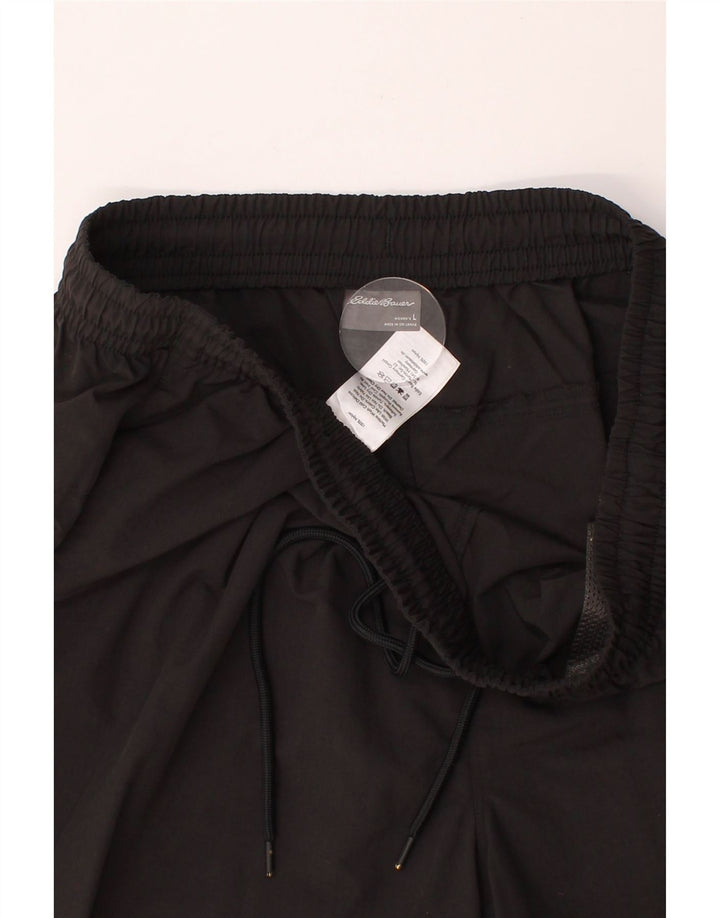 EDDIE BAUER Womens Sport Shorts UK 16 Large  Black Nylon Vintage Eddie Bauer and Second-Hand Eddie Bauer from Messina Hembry 