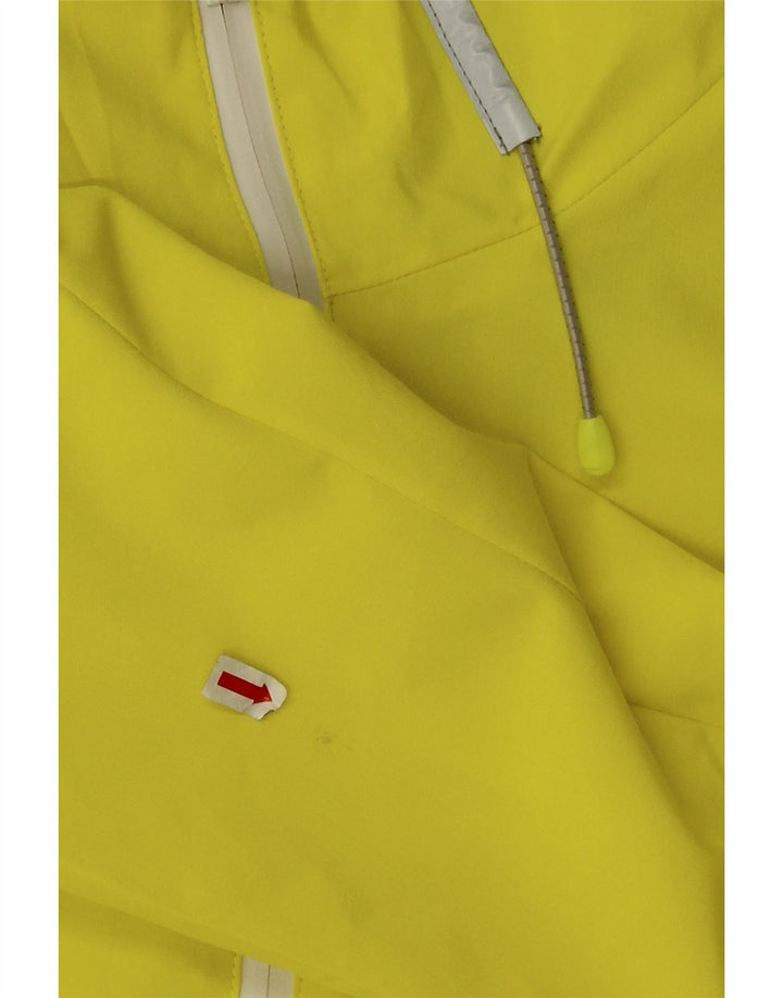 Giacca impermeabile oversize da donna con cappuccio Superdry UK 10 piccola gialla