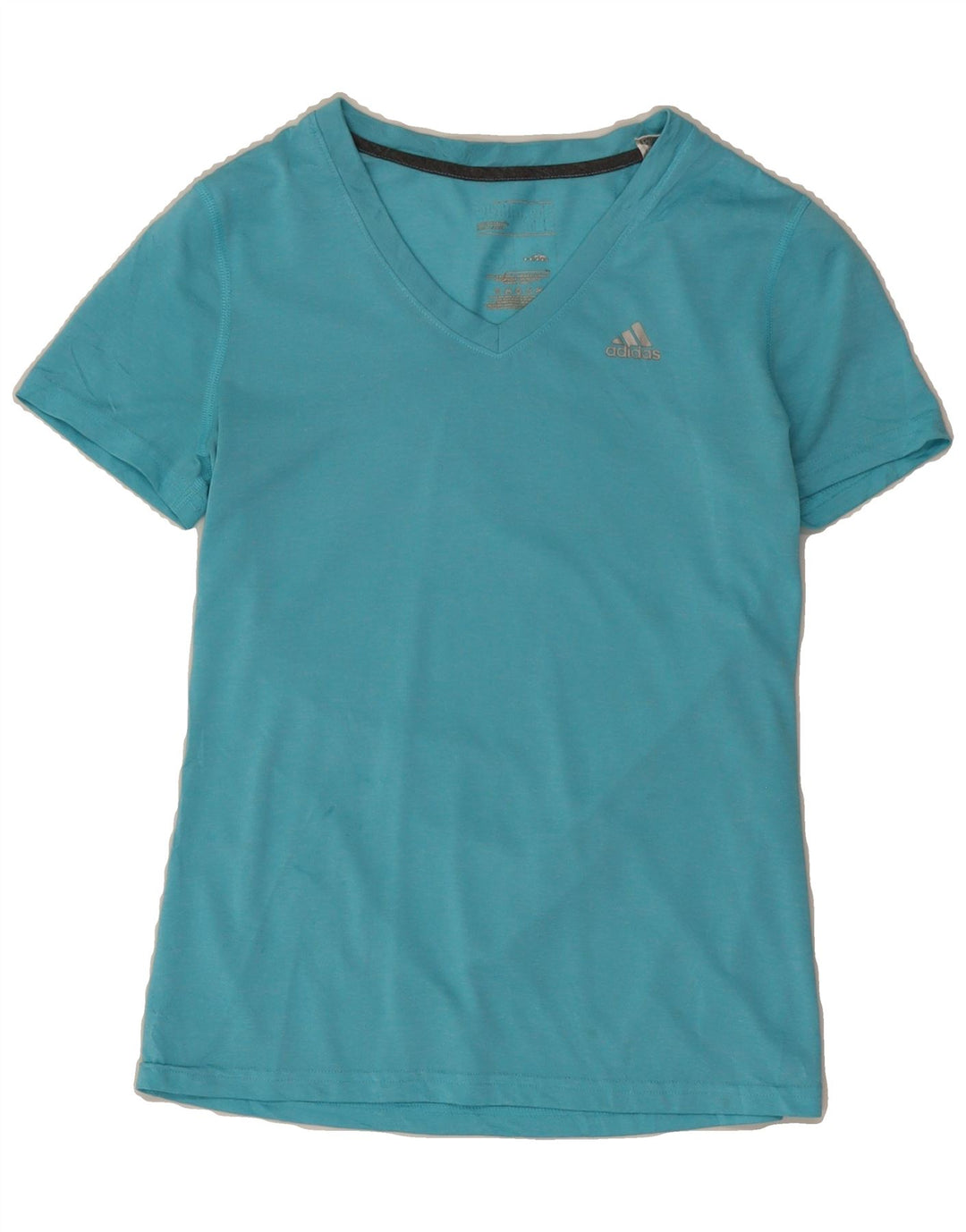 ADIDAS Womens Climalite T-Shirt Top UK 10 Small Blue Polyester Vintage Adidas and Second-Hand Adidas from Messina Hembry 