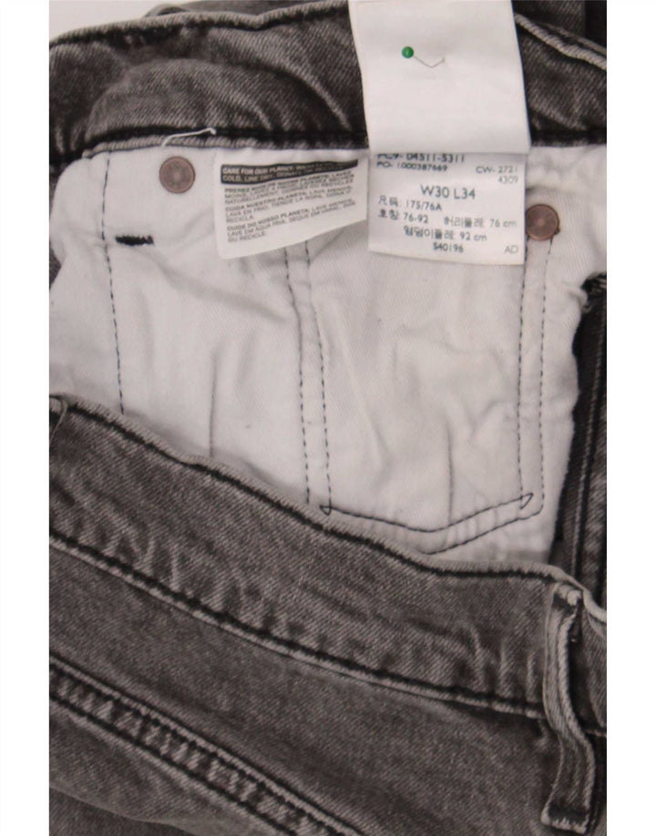 Jeans Levi's Uomo 511 Slim W30 L30 Cotone Grigio