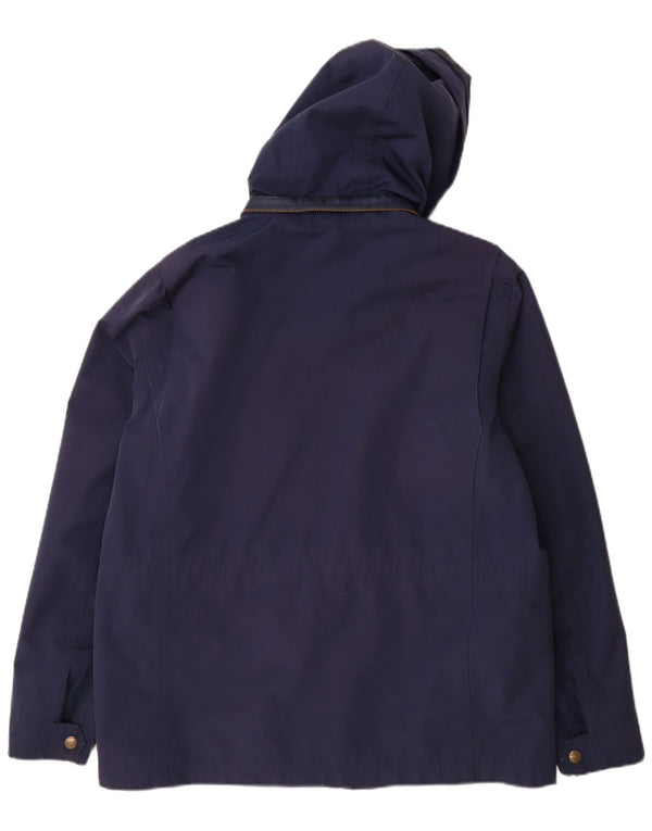 Giacca da uomo con cappuccio Fat Face UK 40 Large in poliestere blu navy