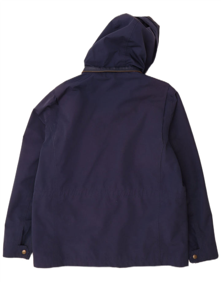 Giacca da uomo con cappuccio Fat Face UK 40 Large in poliestere blu navy