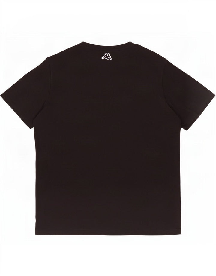 T-shirt grafica da uomo Kappa Top 2XL cotone nero