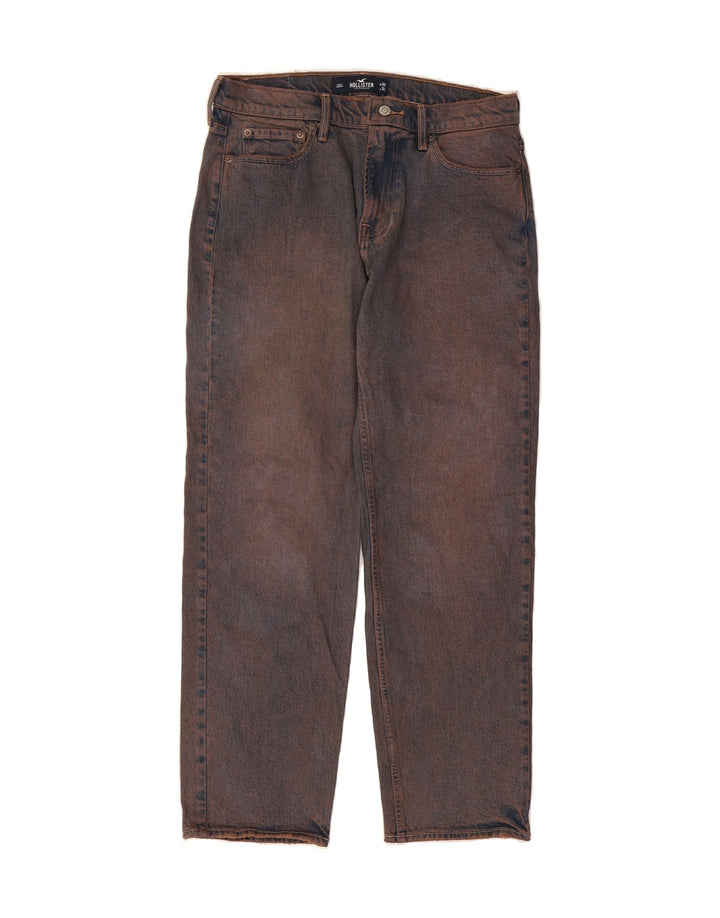 HOLLISTER Mens Straight Jeans W32 L32 Blue Cotton Vintage Hollister and Second-Hand Hollister from Messina Hembry 