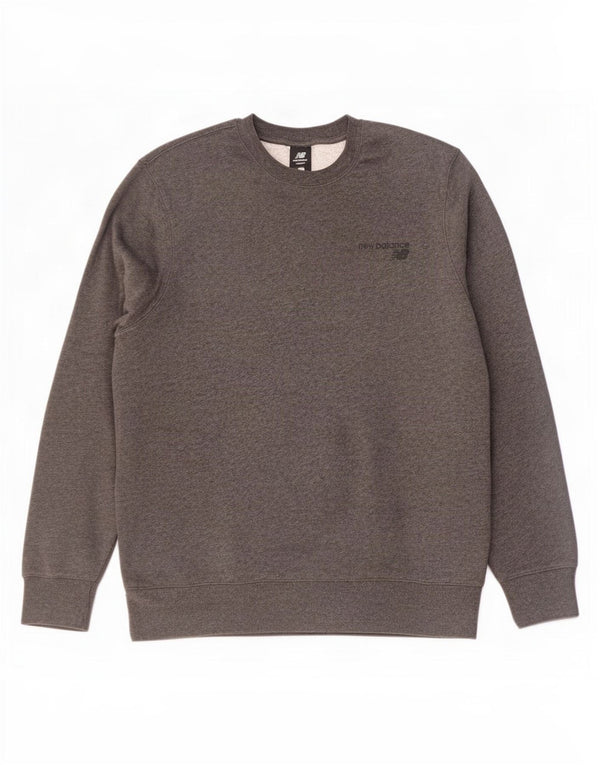 Felpa da uomo New Balance Maglione XL Grigio chiazzato