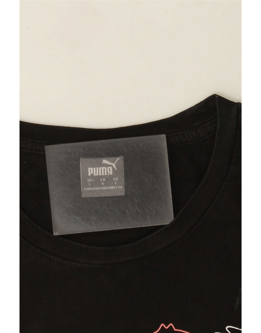 T-shirt grafica da donna Puma UK 14 grande nera