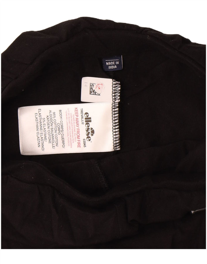 Leggings grafici da donna Ellesse UK 8 piccoli in cotone nero