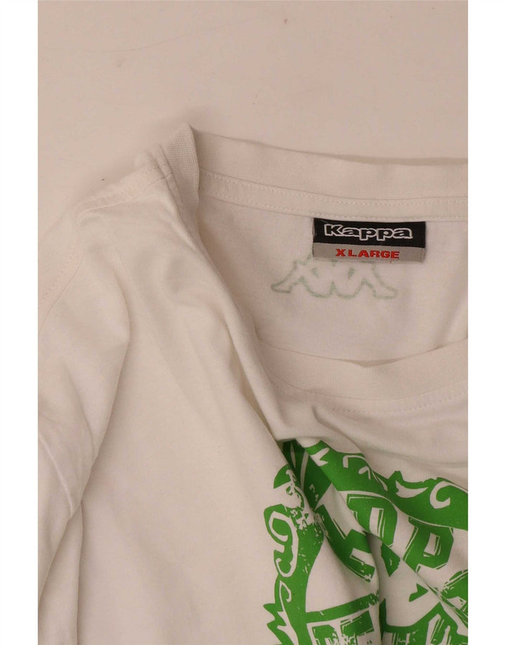 T-shirt grafica da uomo Kappa Top XL bianca
