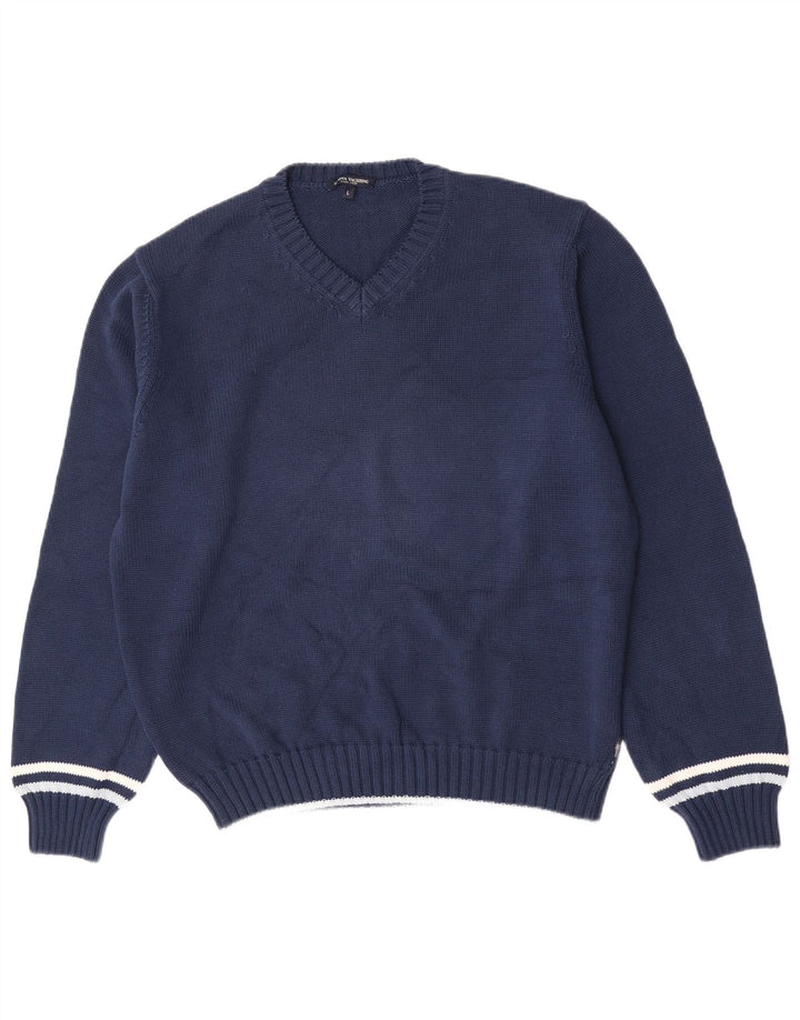 Marina Yachting Maglione da uomo con scollo a V grande blu navy