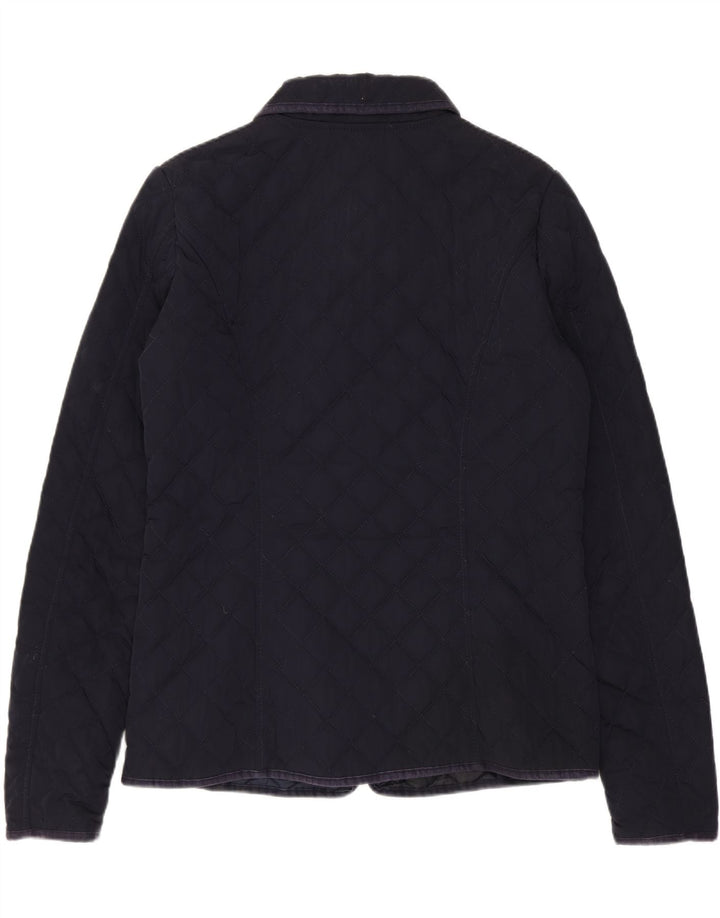 Giacca trapuntata da donna Napapijri UK 16 grande poliestere blu navy