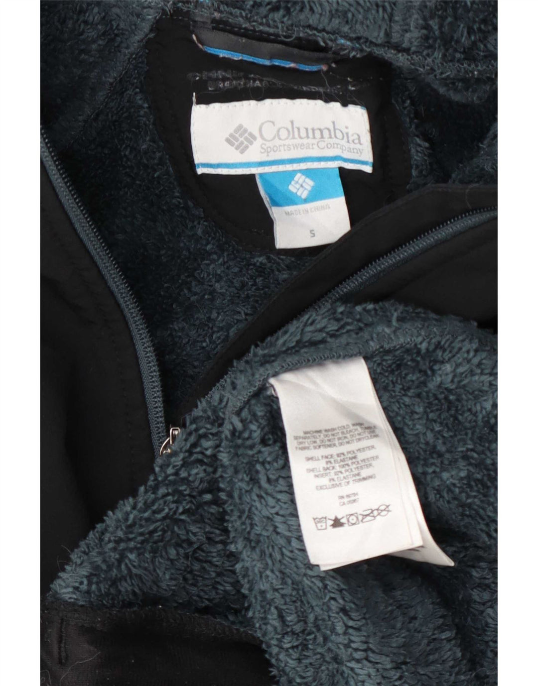 Giacca a vento con cappuccio da uomo Columbia UK 36 Small Poliestere blu navy