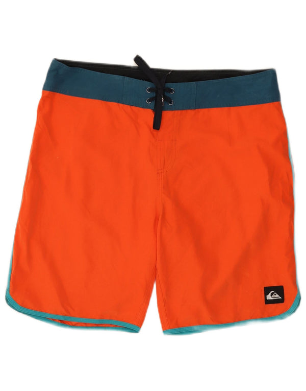 QUIKSILVER Pantaloncini da bagno da uomo grandi color arancione