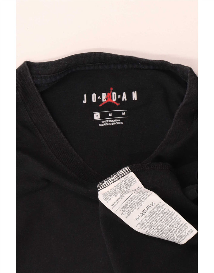 T-shirt grafica da uomo Jordan Top in cotone nero medio