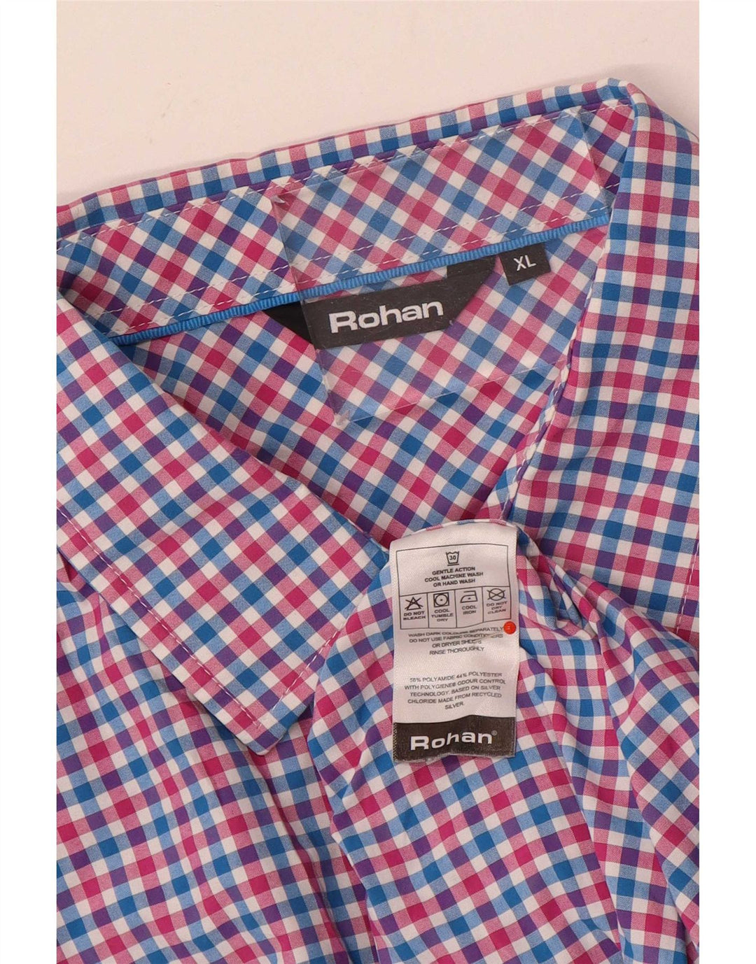 Camicia a maniche corte da uomo Rohan XL multicolore a quadretti in poliammide
