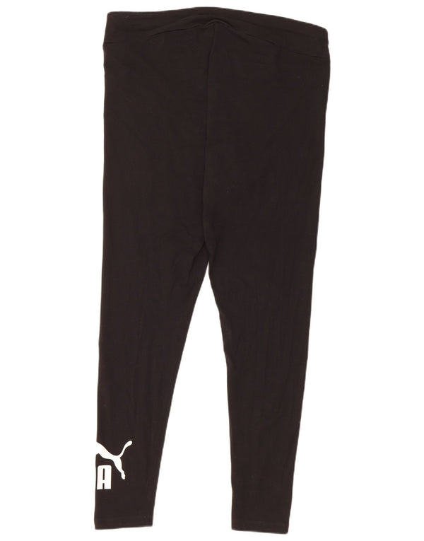 Leggings grafici da donna Puma UK 18 XL cotone nero