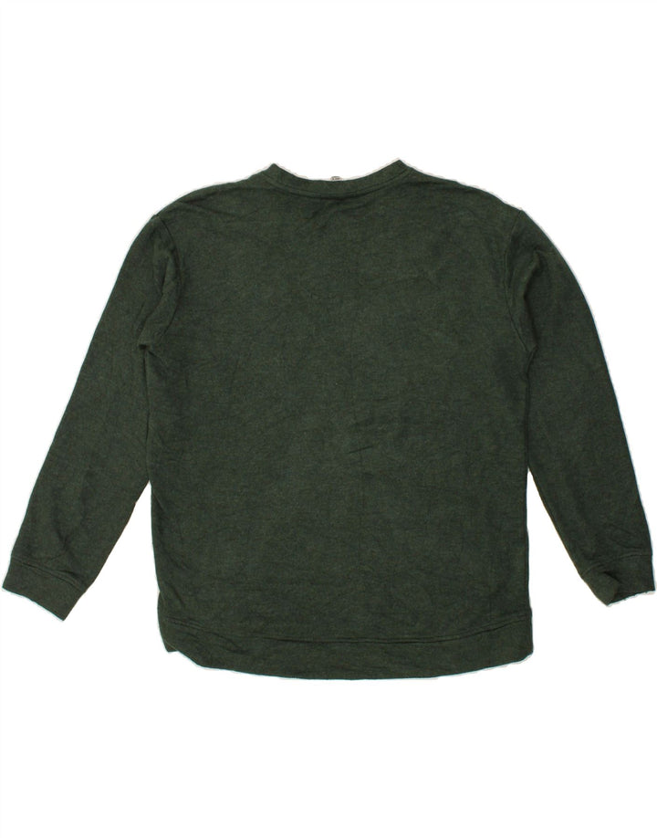 ORVIS Womens Sweatshirt Jumper UK 14 Medium Green Modal Vintage Orvis and Second-Hand Orvis from Messina Hembry 