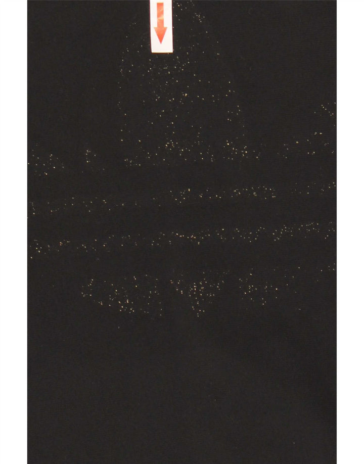 Giacca da tuta grafica da donna Adidas UK 14 poliestere nero medio