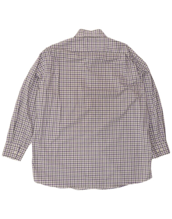 Camicia da uomo vestibilità regolare Tommy Hilfiger taglia 17 XL blu a quadretti