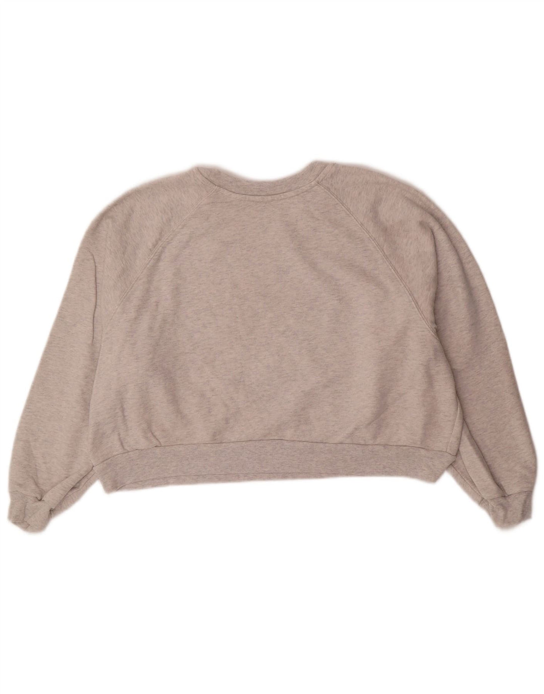 LEVI'S Womens Oversized Crop Graphic Sweatshirt Jumper UK 16 Large Grey