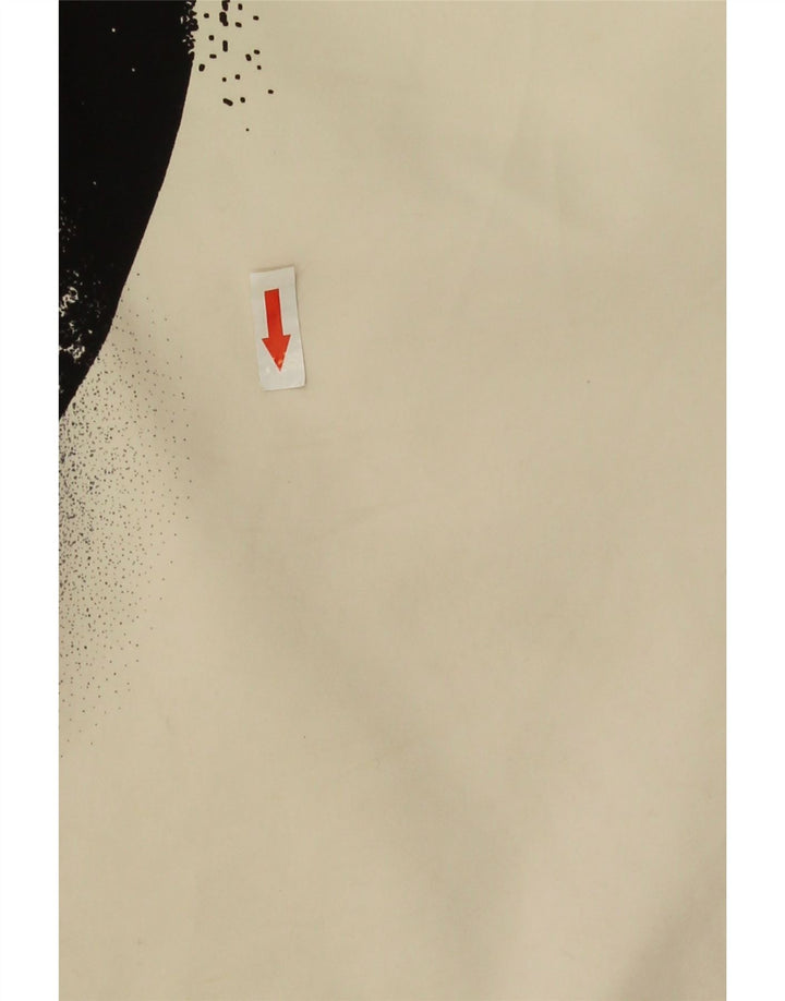 Pantaloncini da bagno grafici da uomo Quiksilver grandi in poliestere color block bianco