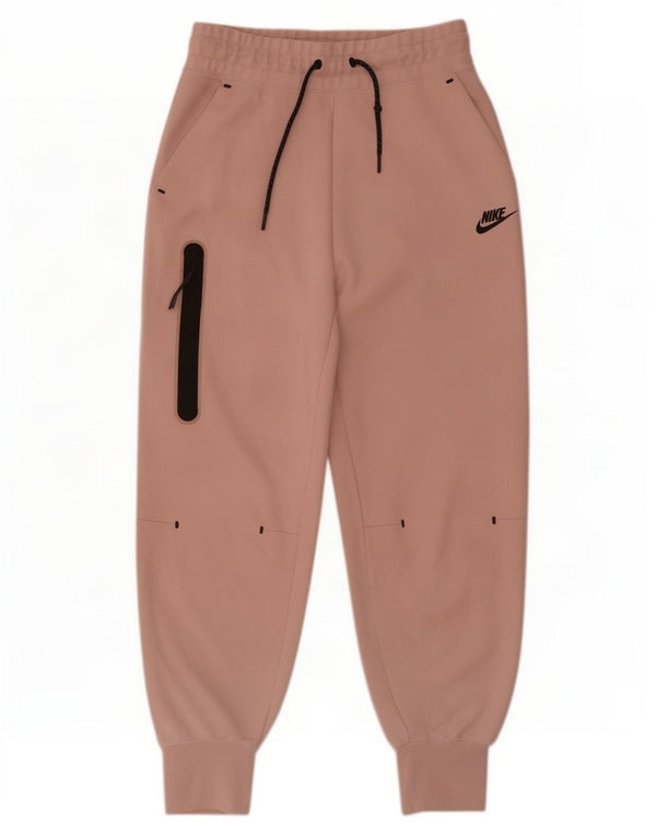 Pantaloni da tuta da donna Nike Joggers UK 8 Small Rosa Cotone