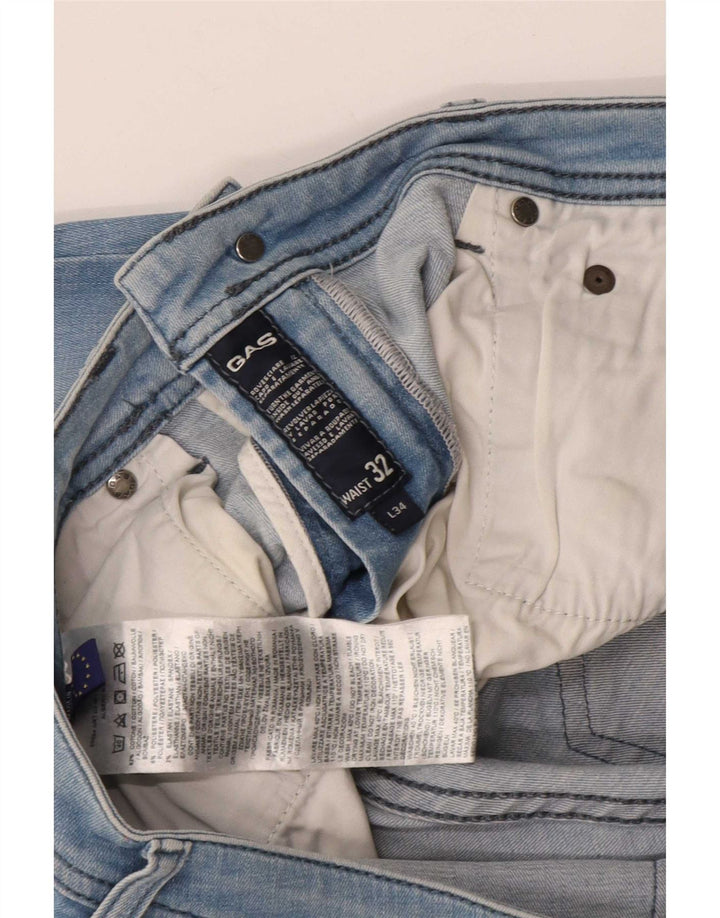 Jeans slim da uomo Gas W32 L34 cotone blu