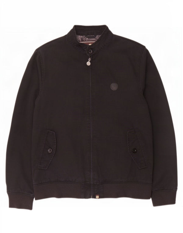 Giubbotto bomber da uomo Pretty Green UK 40 grande cotone nero