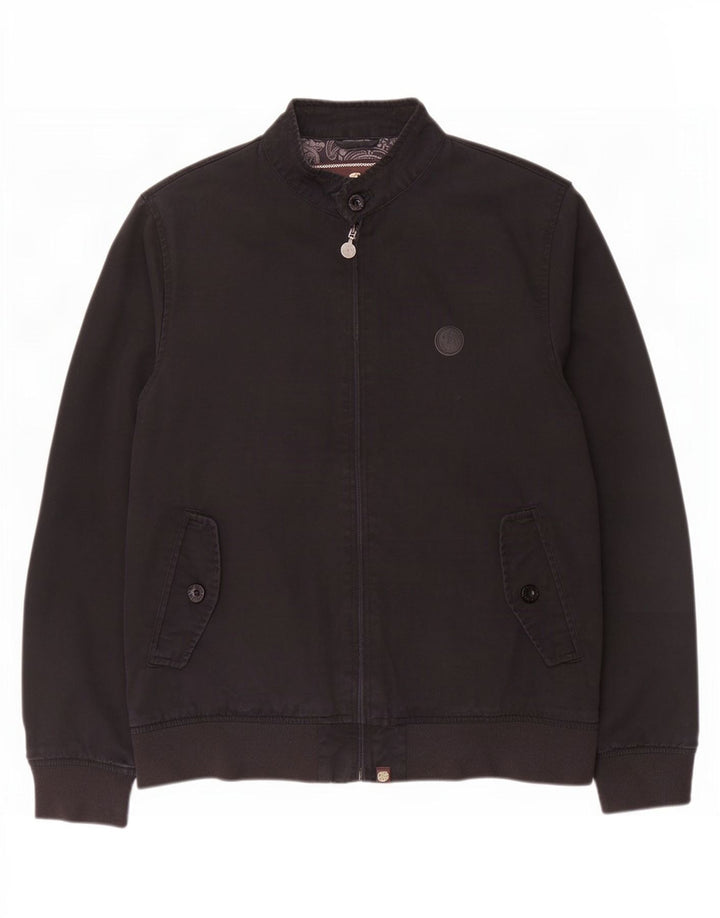 Giubbotto bomber da uomo Pretty Green UK 40 grande cotone nero