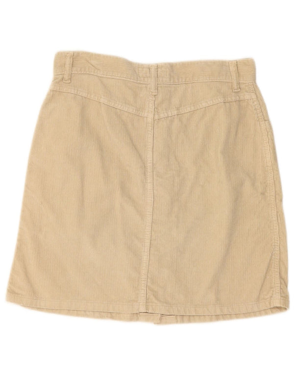 Gonna in velluto a coste da donna CLARK IT 46 Large W32 Cotone Beige