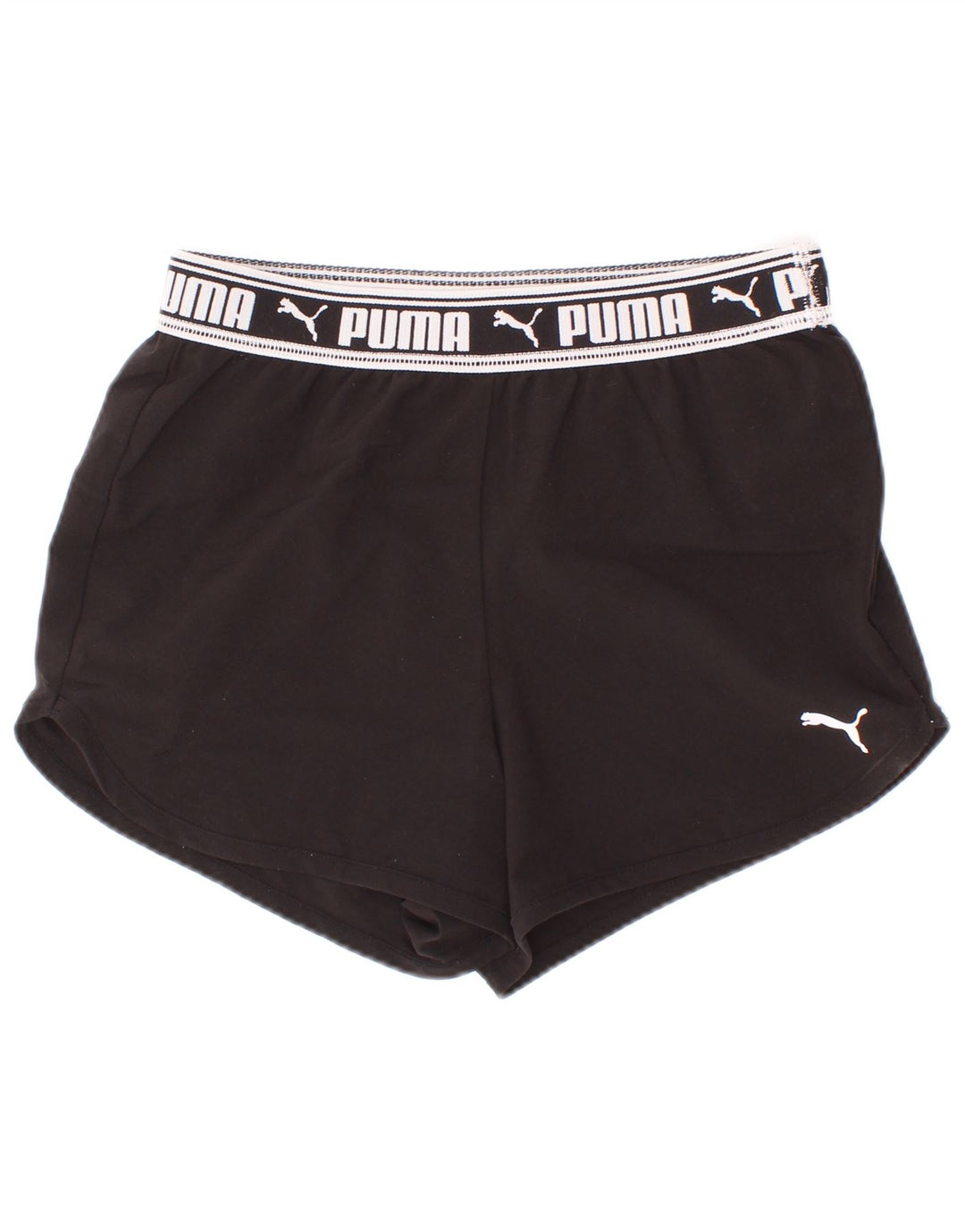 Pantaloncini sportivi grafici Puma per ragazze 9-10 anni in poliestere nero