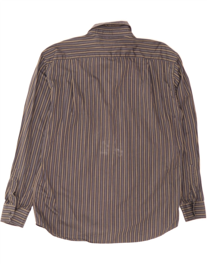 ROCCOBAROCCO Mens Shirt Size 17 43 XL Navy Blue Striped Cotton Vintage Roccobarocco and Second-Hand Roccobarocco from Messina Hembry 